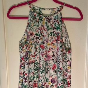 DO+BE sleeveless halter floral print